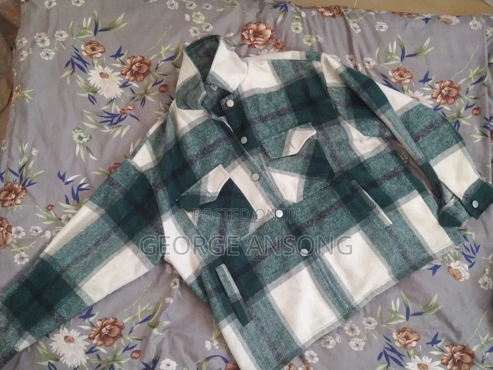 Plaid Flannel Shirt Jacket