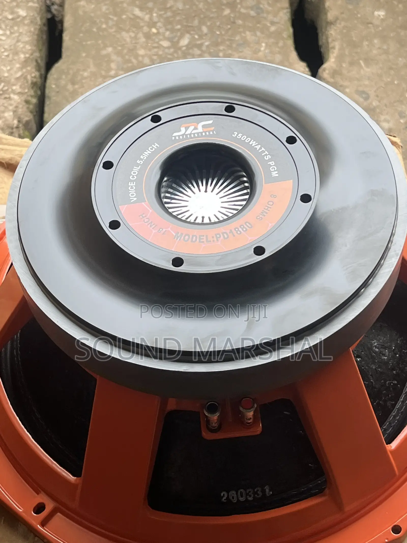 Jac Pd1880 3500watt Pair of 18inches Naked Speakers