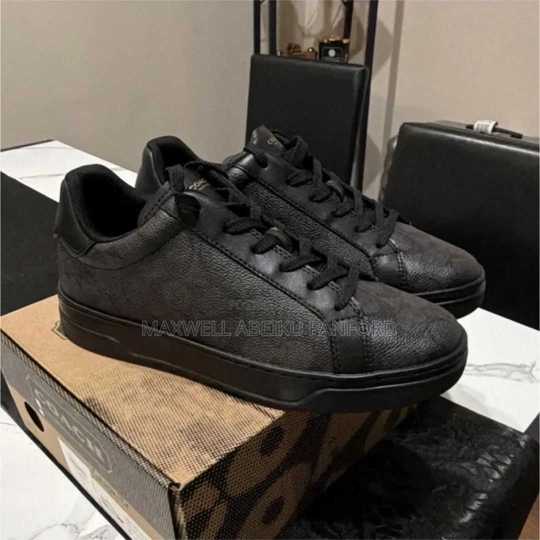 Coach High Line Sig SNK Graphite Black Sneakers