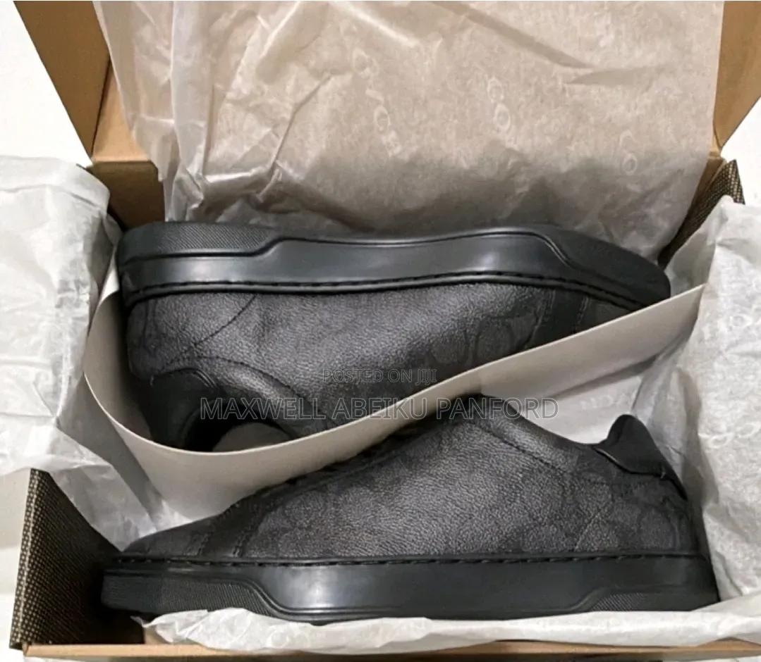 Coach High Line Sig SNK Graphite Black Sneakers