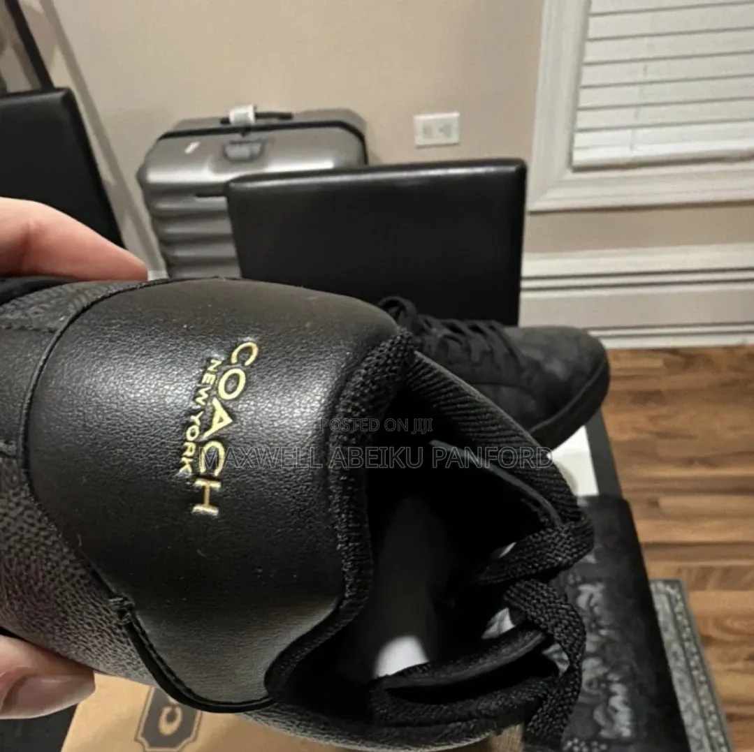 Coach High Line Sig SNK Graphite Black Sneakers
