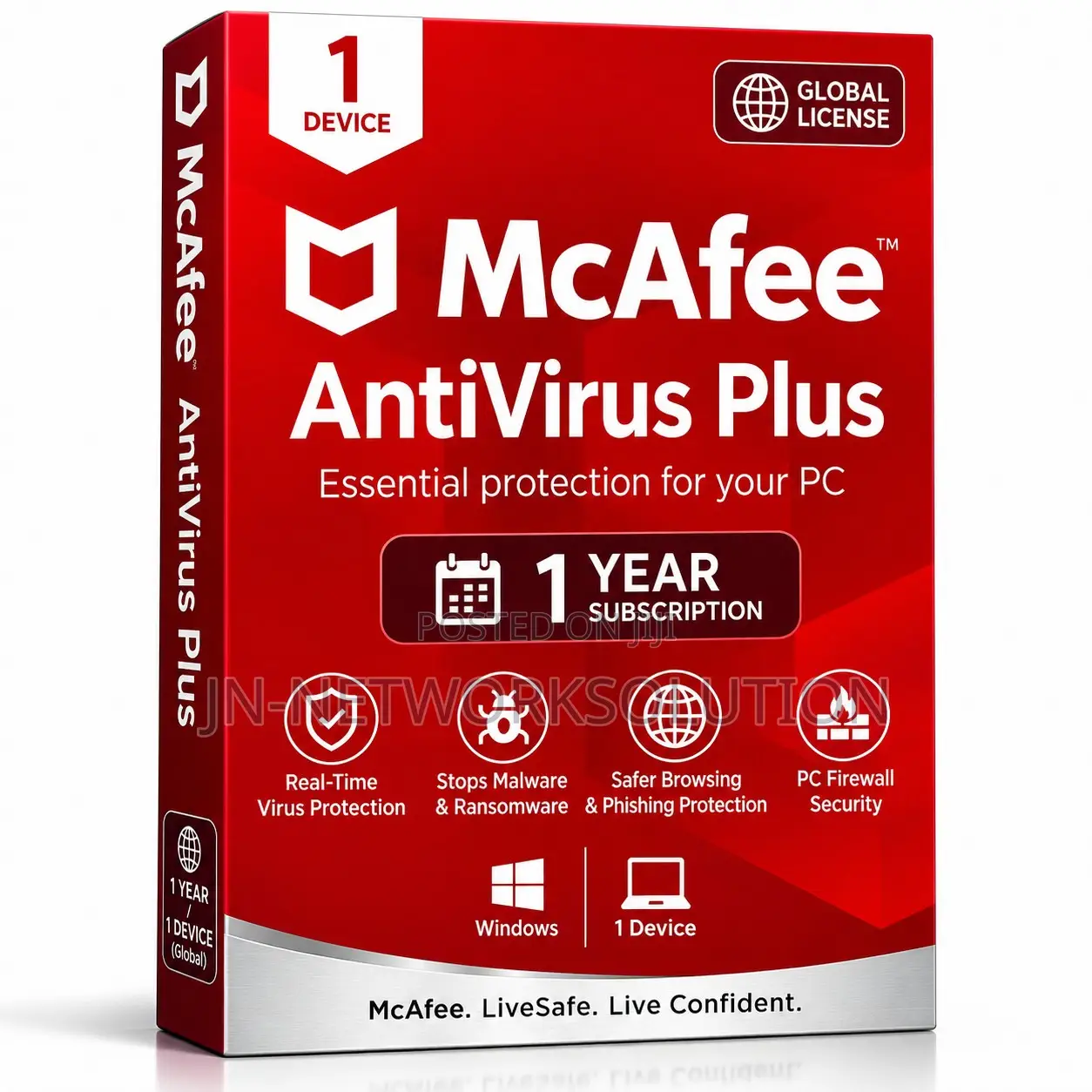McAfee AntiVirus Plus 1 Year/1 Device (Global)