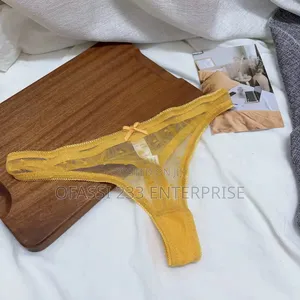 4 Pieces Thin and Transparent Lace Thong Panties