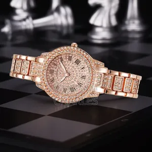 Full Diamond Steel Watch Starry Quartz Watch Bracelet Suit 932912