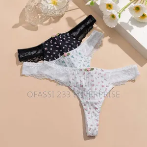 Sexy Lace - Trimmed Thong Panties