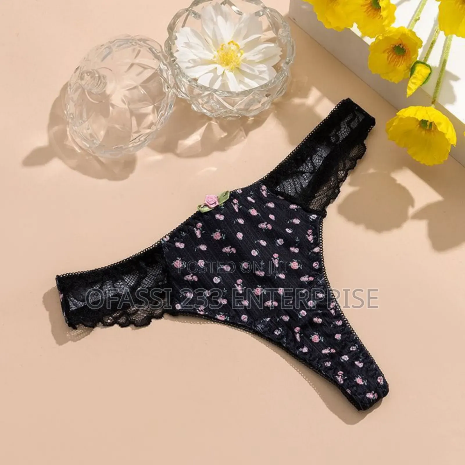 Sexy Lace - Trimmed Thong Panties