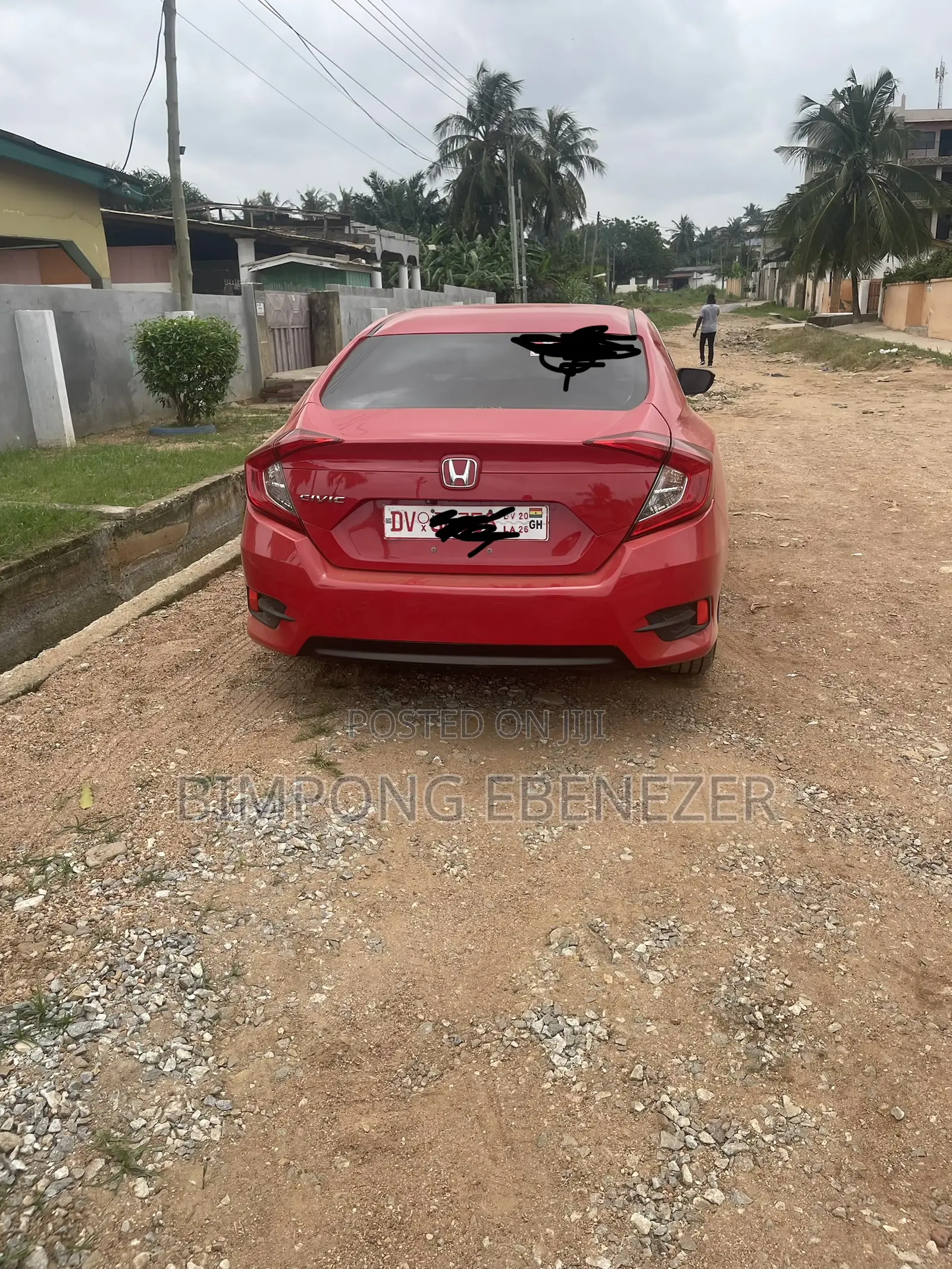 Honda Civic LX-P 2dr Coupe (2.0L 4cyl) 2017 Red