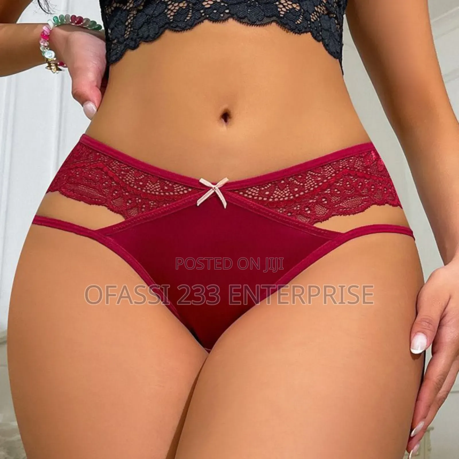 Elegant Lace - Trimmed Women's Pant