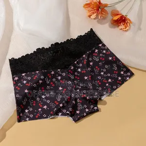 3 Pieces of Ladies Lace Trimmed Boxer