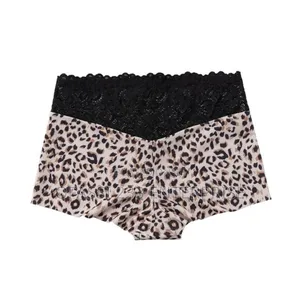 3 Pieces of Ladies Lace Trimmed Boxer