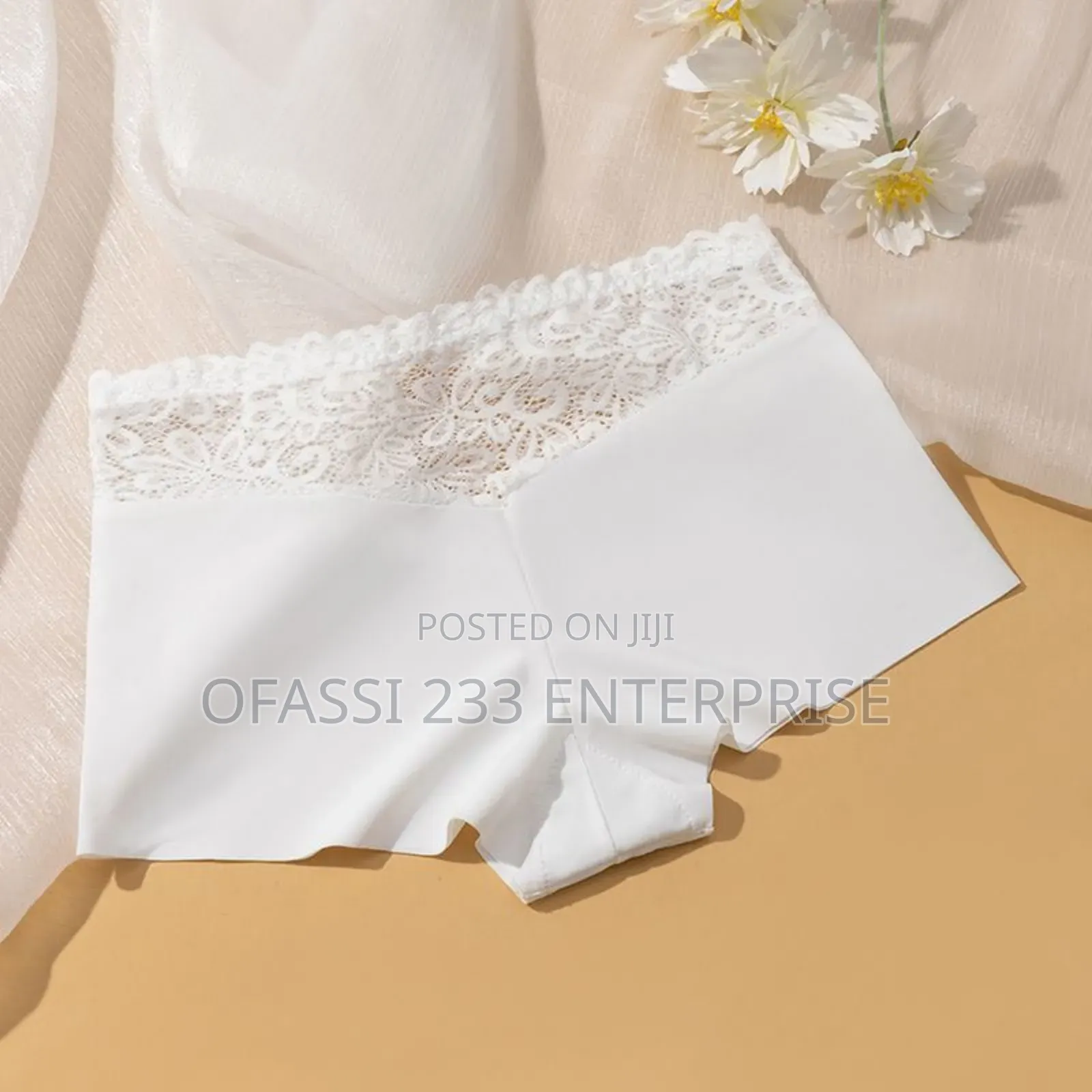3 Pieces of Ladies Lace Trimmed Boxer
