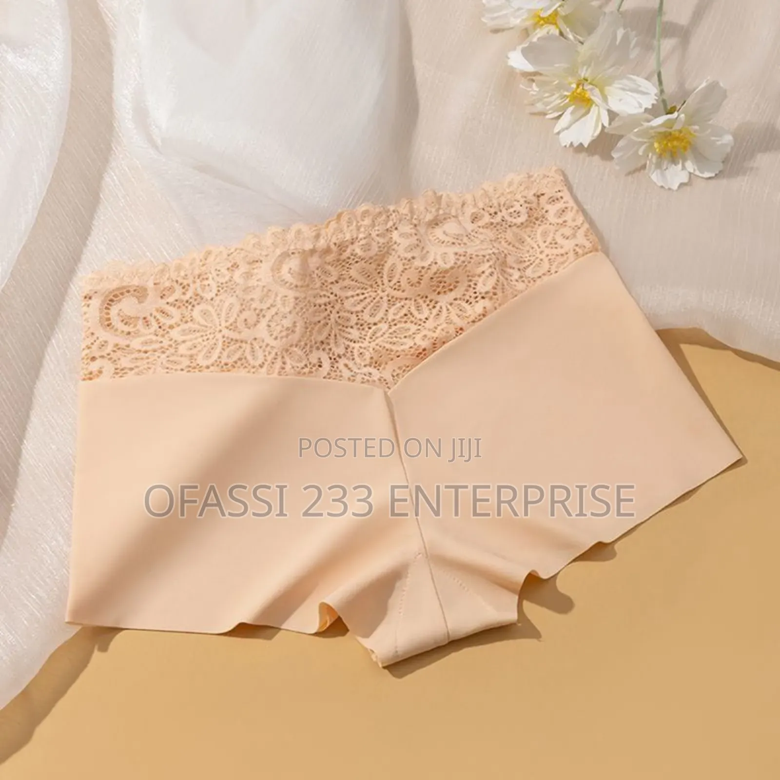 3 Pieces of Ladies Lace Trimmed Boxer