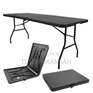 Black Plastic Folding Table