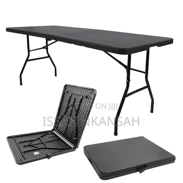 Black Plastic Folding Table