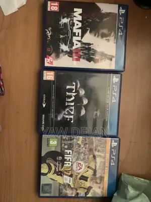 3 PS4 Game CDs (Mafia 3, Thief, Fifa 17)