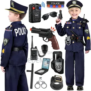 INNOCHEER Police Costume for Children (7-11years)