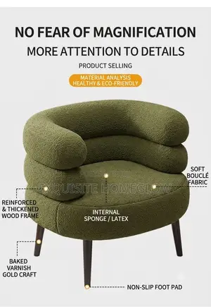 Modern Green Accent Chair Available for Purchase