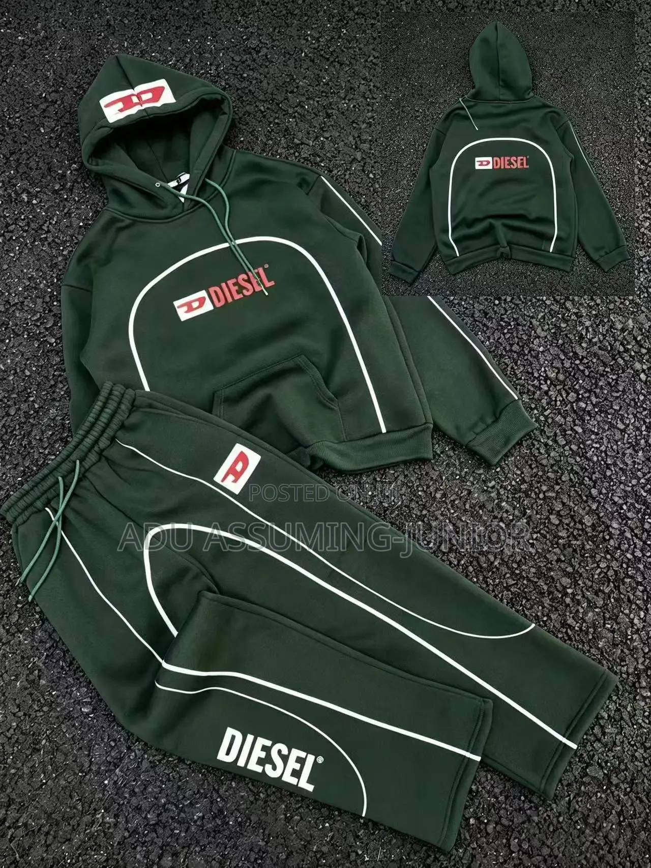 Men’s 2-Piece Tracksuit Set – Hoodie Joggers