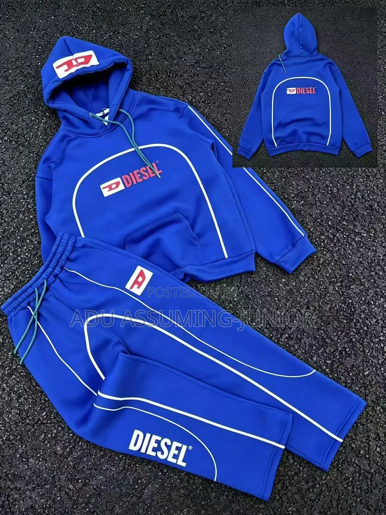 Men’s 2-Piece Tracksuit Set – Hoodie Joggers