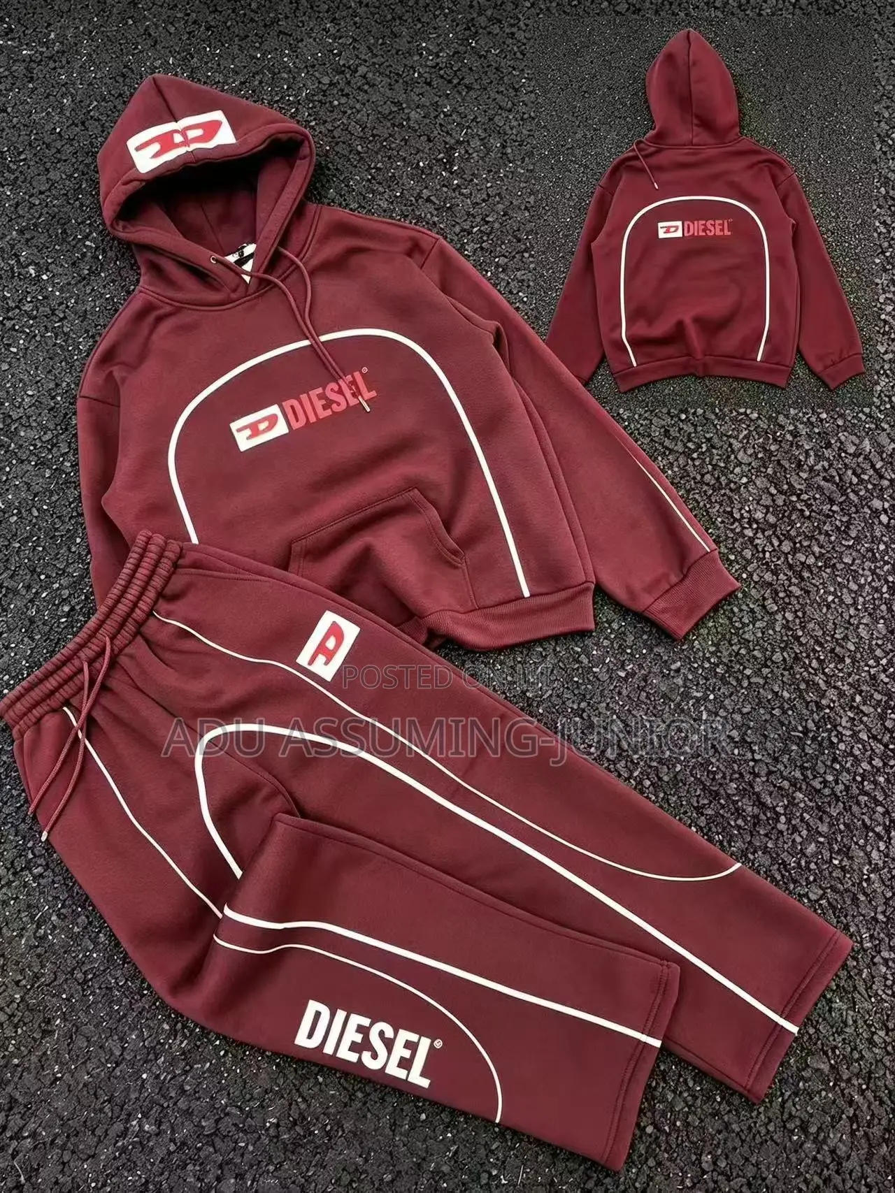 Men’s 2-Piece Tracksuit Set – Hoodie Joggers