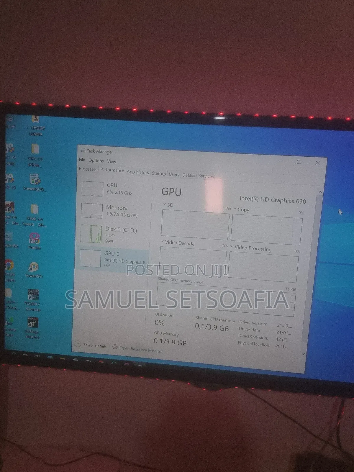 Desktop Computer Dell OptiPlex 3050 8GB Intel Core i5 HDD 500GB
