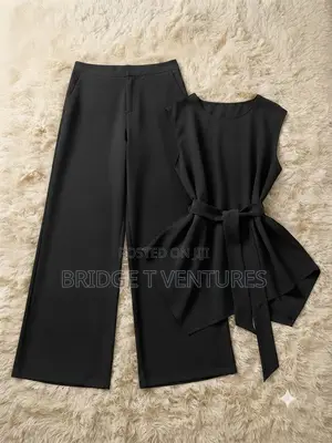 Minimalist Tie-Waist Co-Ord Set