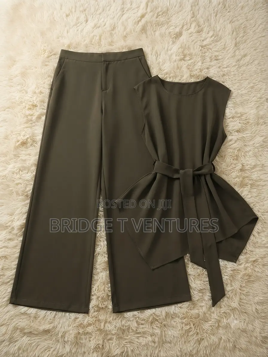 Minimalist Tie-Waist Co-Ord Set