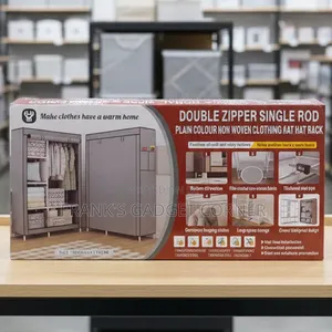 Double Zipper Fabric Wardrobe