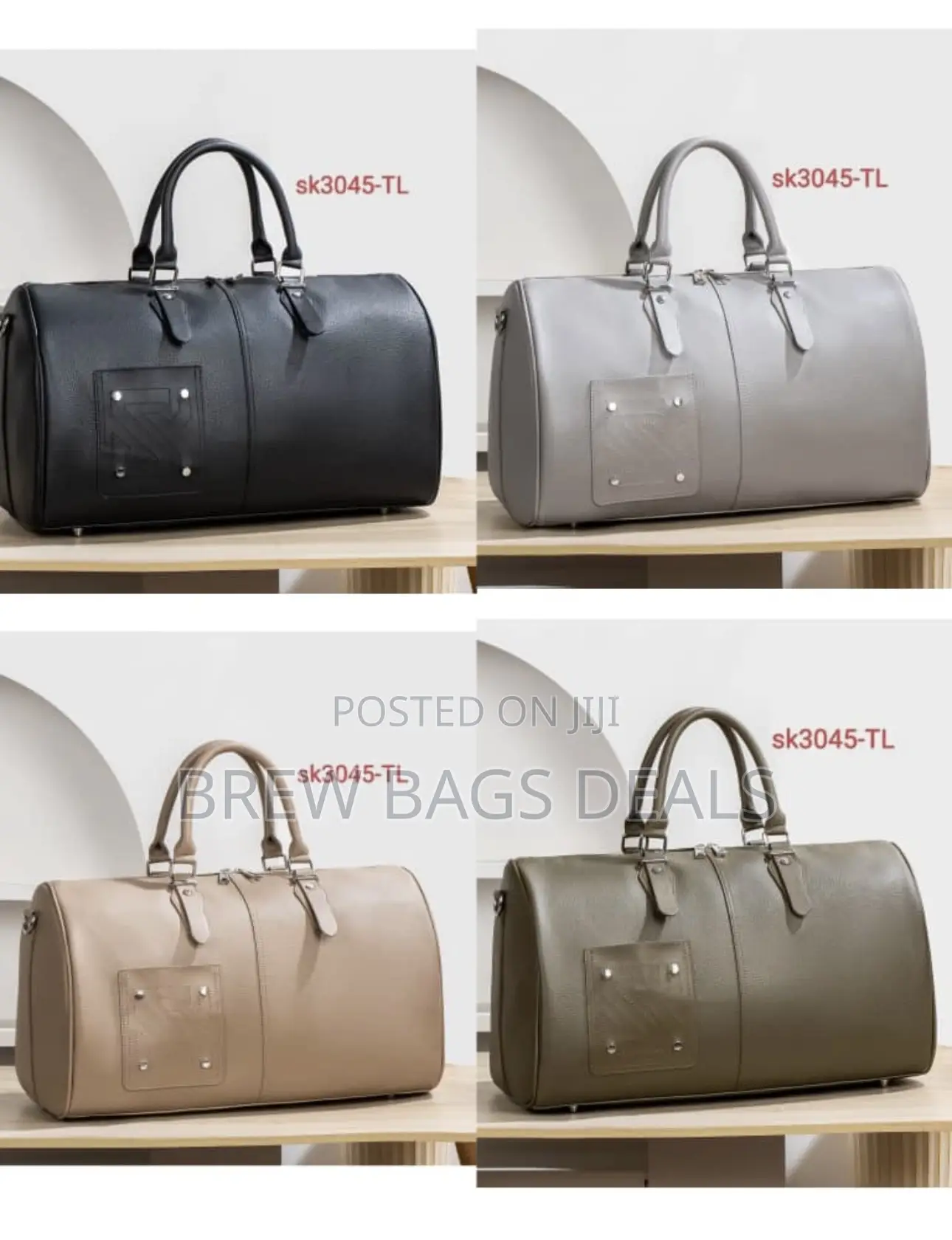 Premium Quality Thick Leather SK Large Duffle Bag.