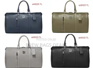 Premium Quality Pure Leather Duffle Bag With Shoulder Strap