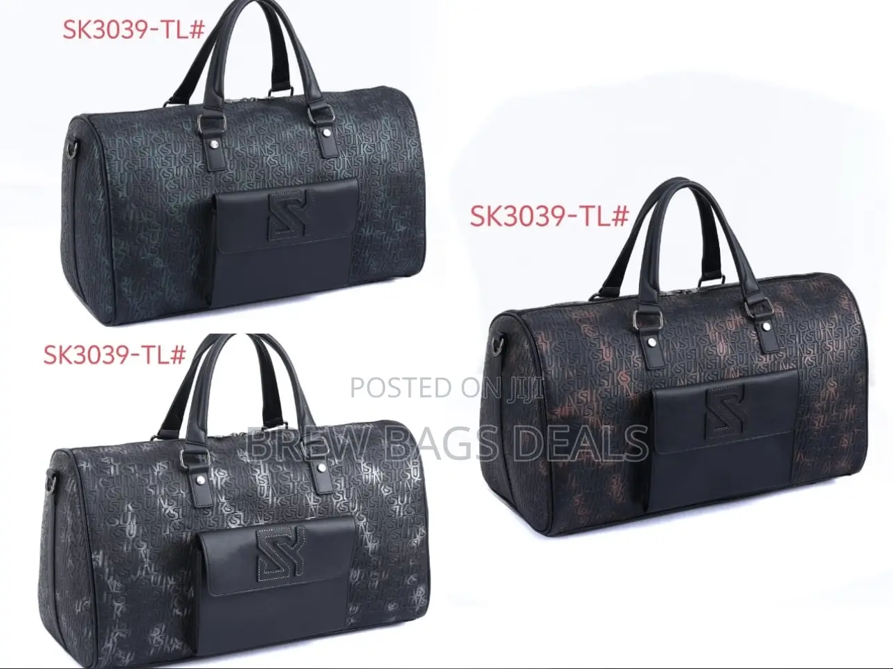 Premium Quality Pure Leather Duffle Bag With Shoulder Strap