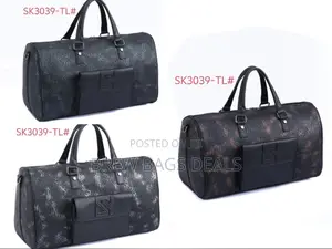 Premium Quality Pure Leather Duffle Bag With Shoulder Strap