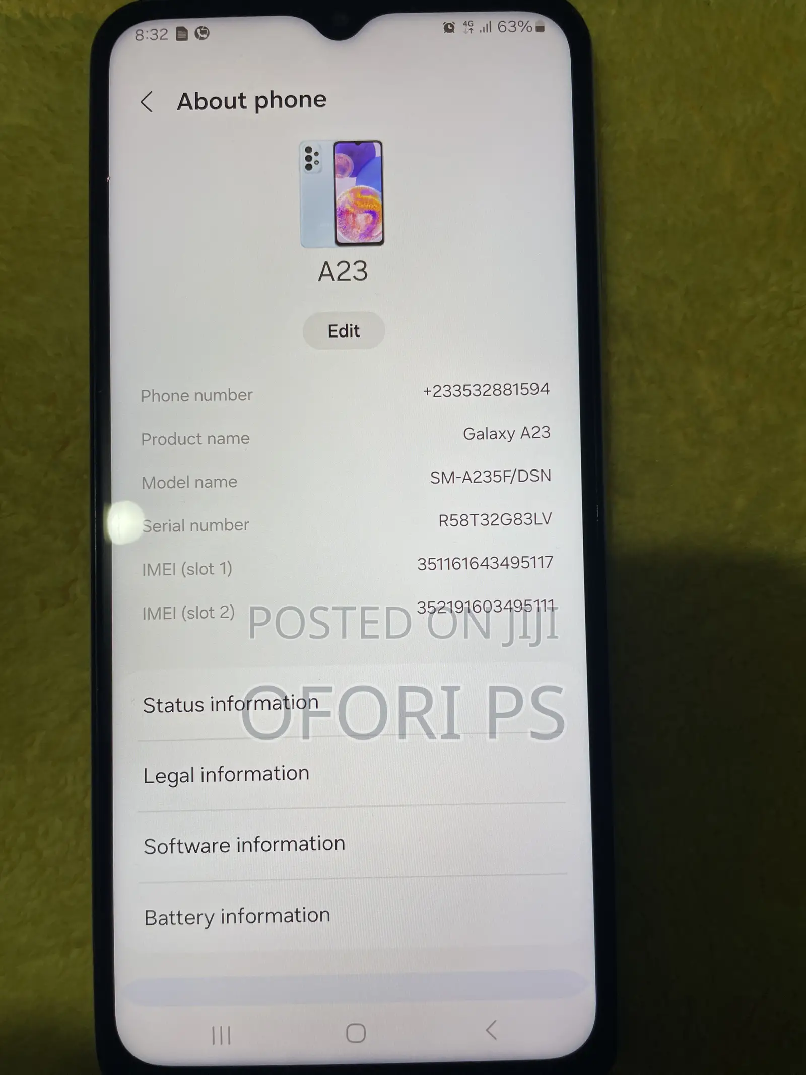 Samsung Galaxy A23 64 GB Purple