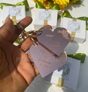 Rose Gold Acrylic Keyrings