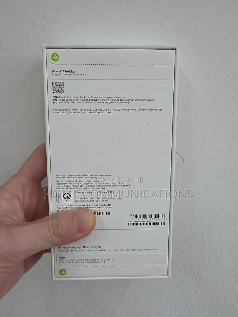 New Apple iPhone 17 Pro Max 1 TB Silver