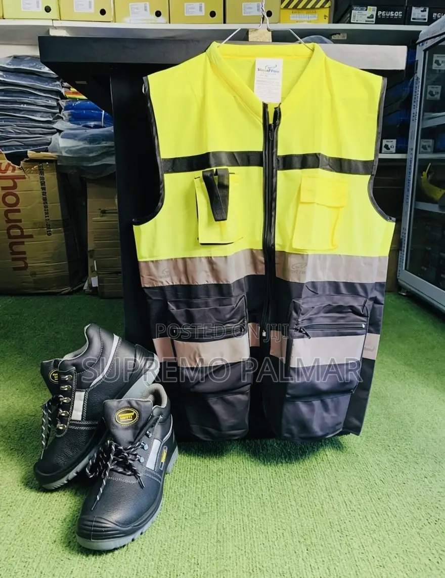 Vaultex Reflective Double-Colour Hi-Vis Workwear With 4 Pockets Vest