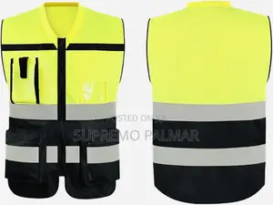 Vaultex Reflective Double-Colour Hi-Vis Workwear With 4 Pockets Vest