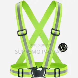 High Visibility Reflective Safety Harness -Work Belt Adjustable Straps