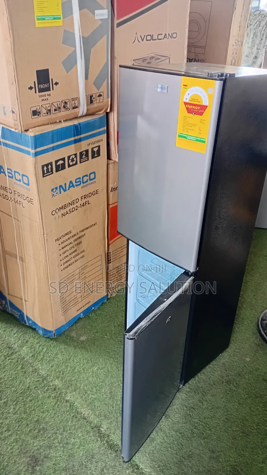 Nasco 158L Double Door Refrigerator – Energy Saving Fridge