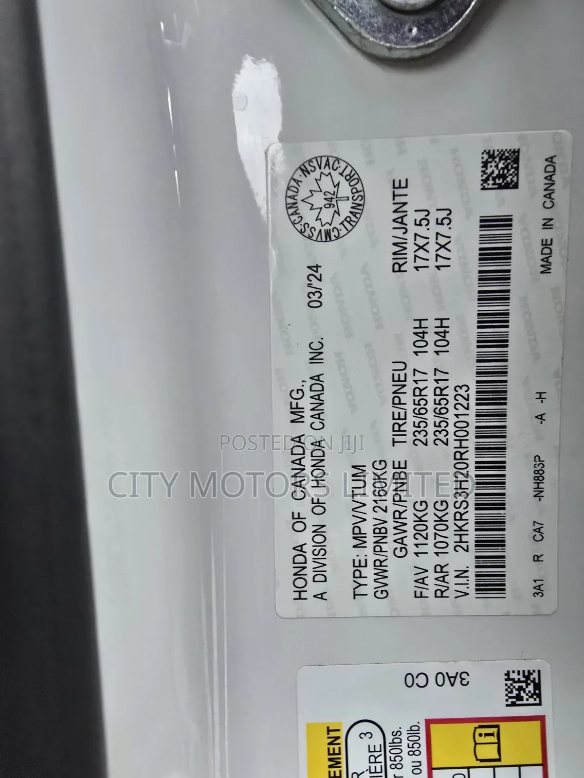Honda CR-V 2024 White