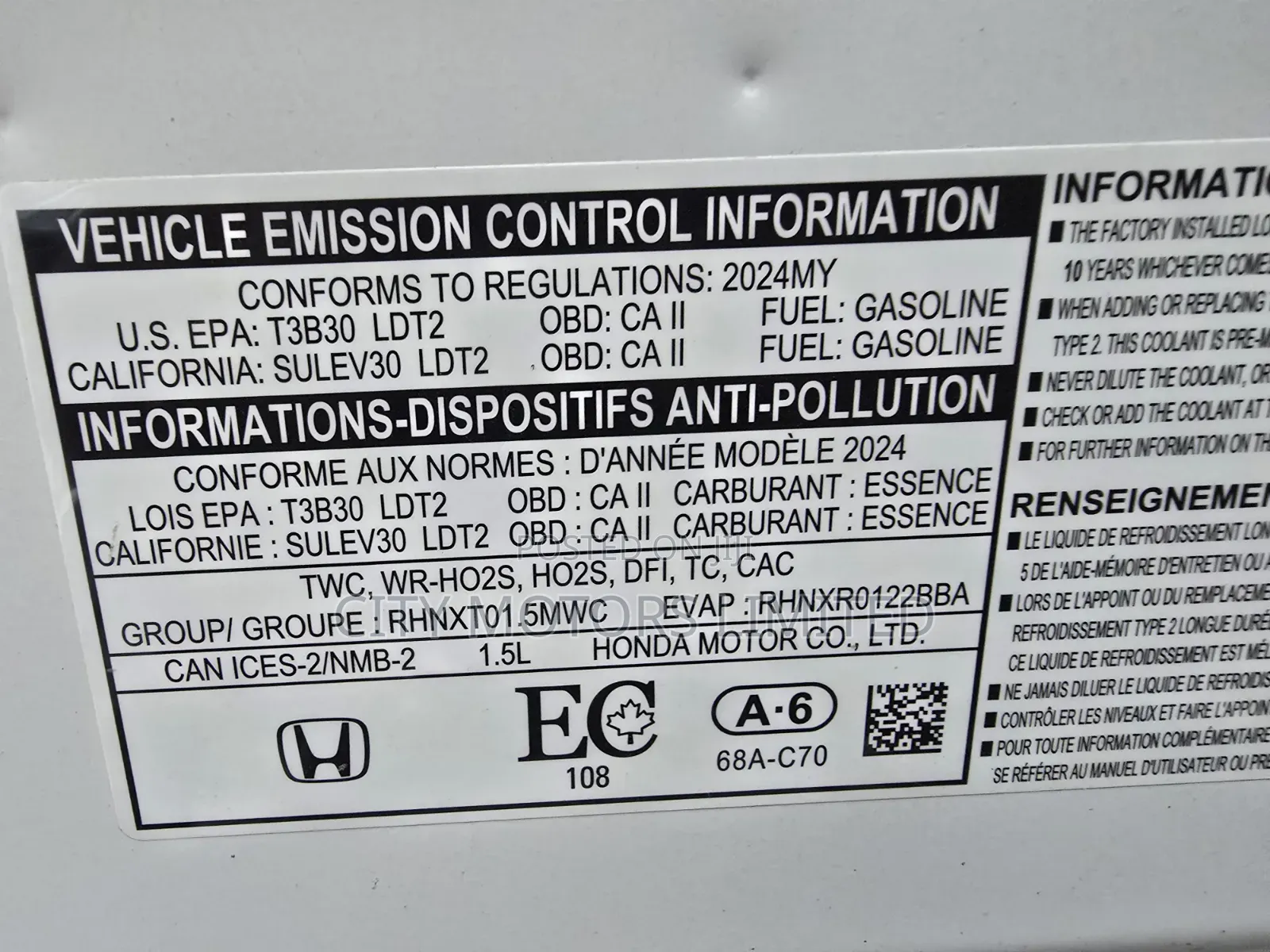 Honda CR-V 2024 White