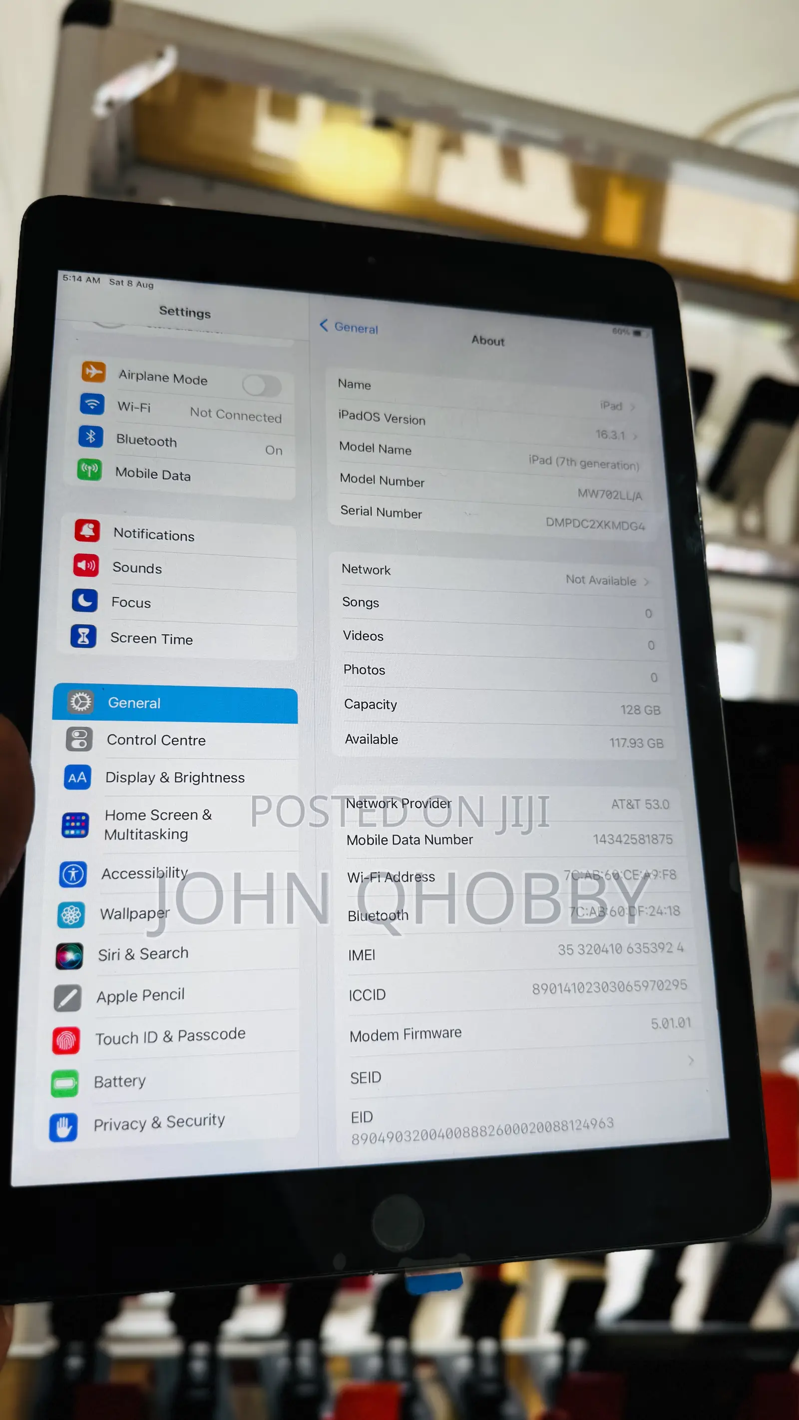 Apple iPad 10.2 (2019) 128 GB Black