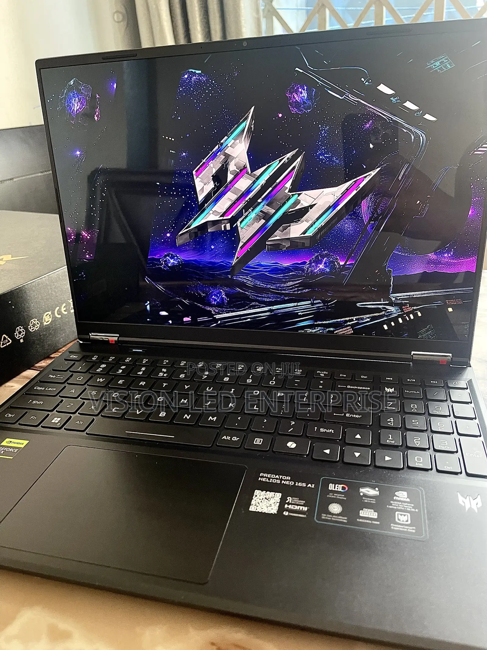 New Laptop Acer Predator Helios 16 AI 16GB Intel Core Ultra 9 SSD 1T