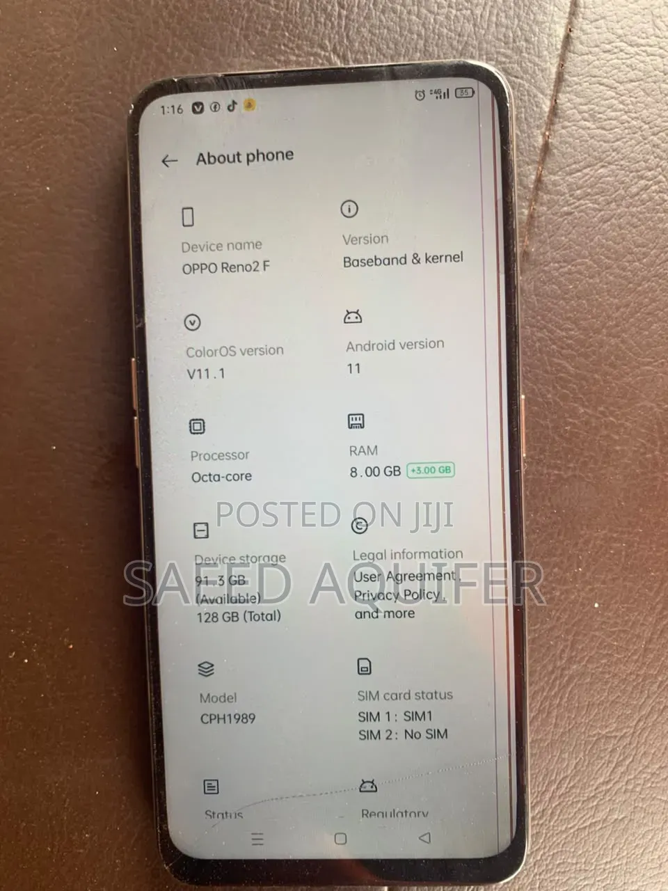 Oppo Reno 2F 128 GB White