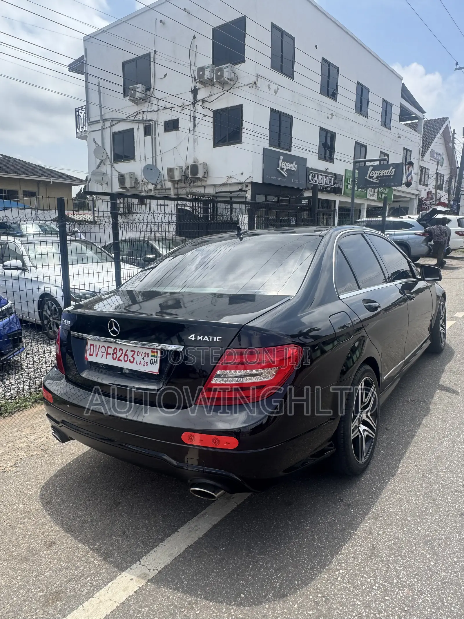 Mercedes-Benz C300 Sport 4Matic Sedan AWD (3.5L 6cyl 7A) 2013 Black