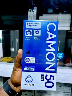 New Tecno Camon 50 Pro 256 GB Black