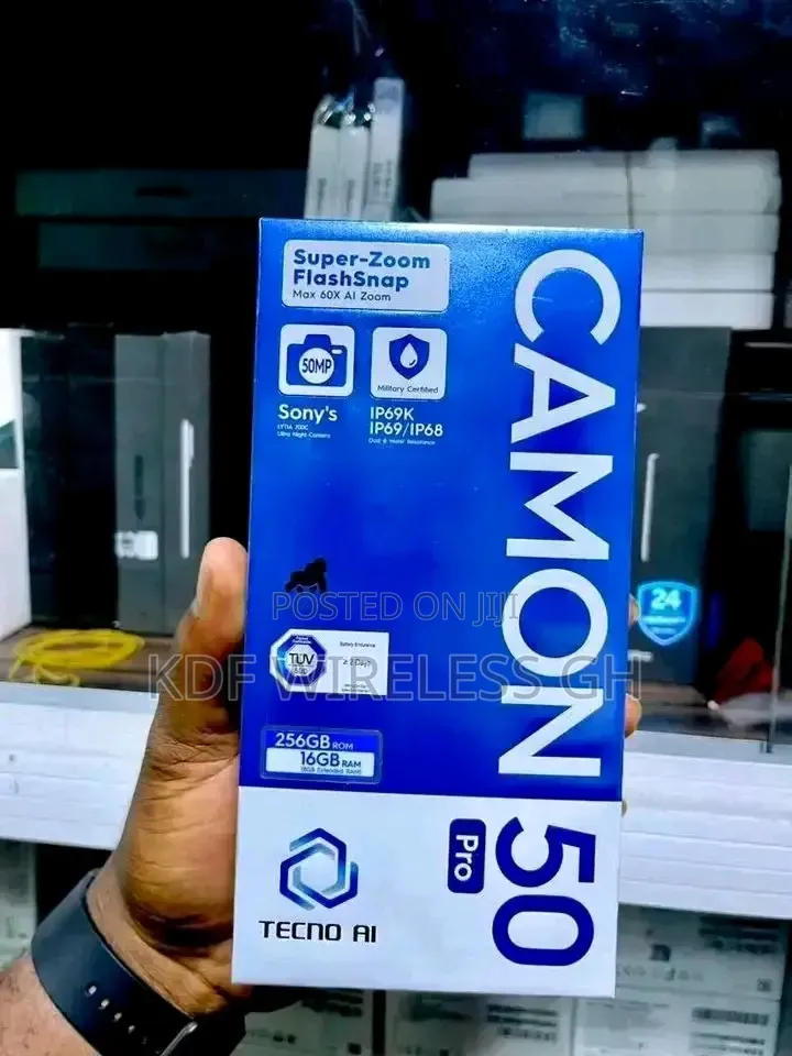 New Tecno Camon 50 Pro 256 GB Black