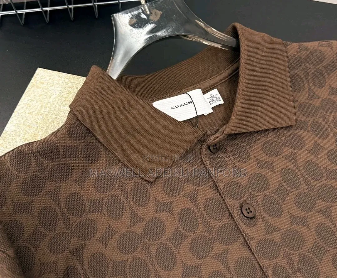 COACH Men's Signature Dark Brown Coffee