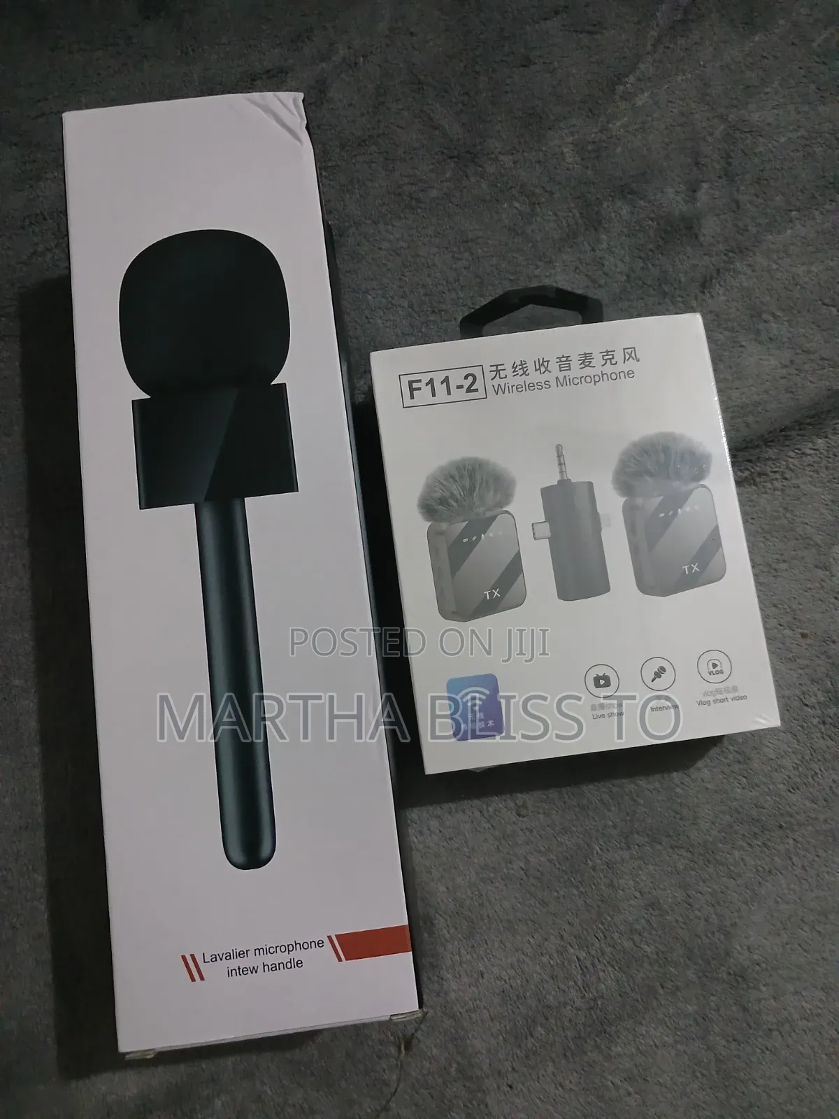 Wireless Lapel Microphone + Microphone Stick