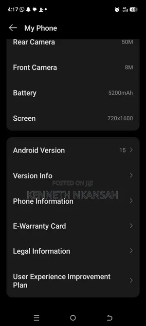Tecno Camon 40 128 GB Blue